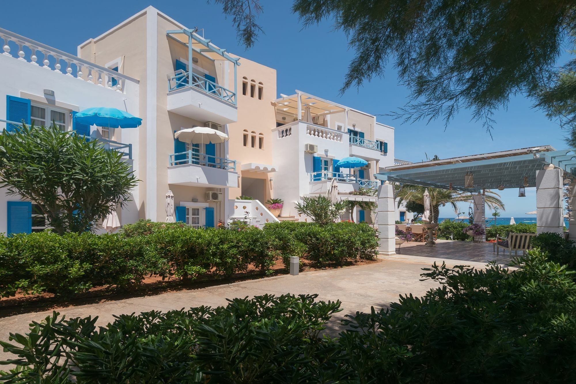 Pyrgos Beach Hotel Apartments 말리아 외부 사진